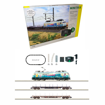 Coffret de démarrage train de marchandises, BR 186 + wagons, LINEAS / CFL / AAE, Ep. VI, digital son - MINITRIX 11165 - N 1/160