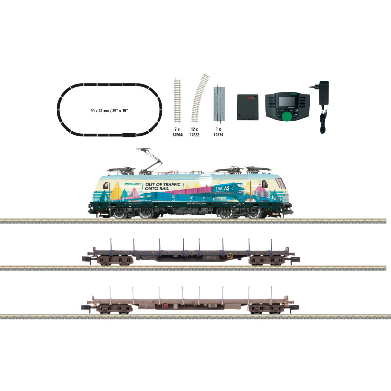 Coffret de démarrage train de marchandises, LINEAS / CFL / AAE - MINITRIX 11165