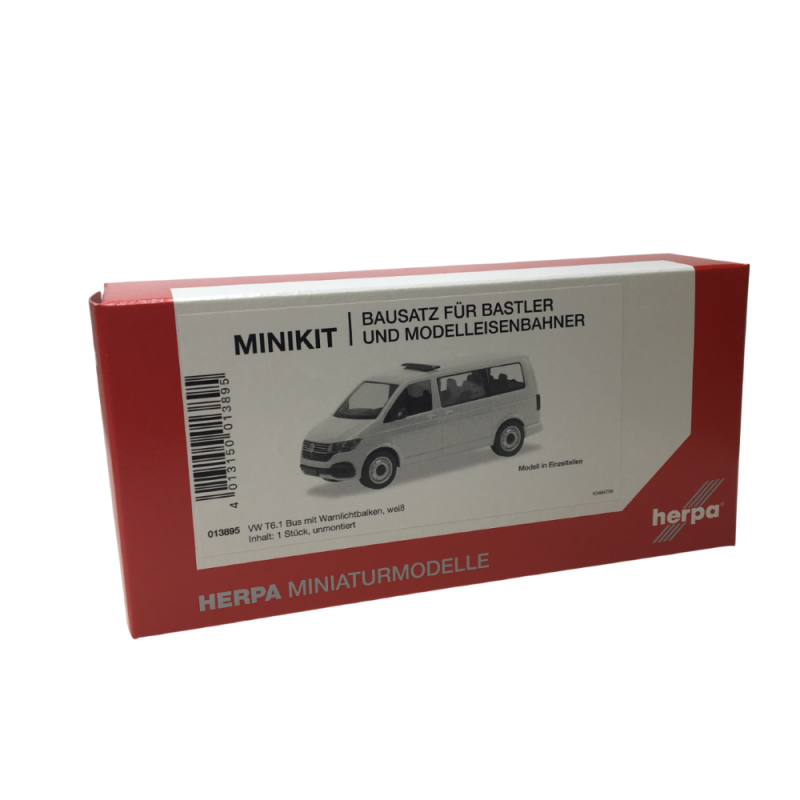 MiniKit Volkswagen T 6.1 bus, blanc - HERPA 013895 - HO 1/87