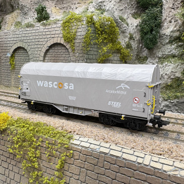 Wagon à bâche coulissante type Shimmns, Wascosa, Ep. VI - MARKLIN 47229 - HO 1/87