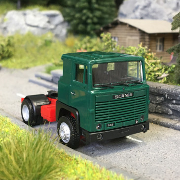 Scania 141 2 essieux, vert foncé, 1977 - HERPA 318969-002 - HO 1/87