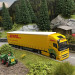 Semi-remorque à rideaux coulissants électrique Volvo FH GL XL Lowliner, DHL - HERPA 318952 - HO 1/87