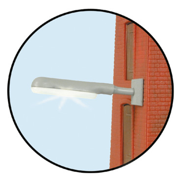 Lampadaire moderne mural avec éclairage à led-HO-1/87-VIESSMANN 6089