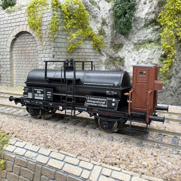 Wagon citerne type Z, transport produit chimique "ING Farbenindustrie", DRG, Ep. II - BRAWA 50080 - HO 1/87