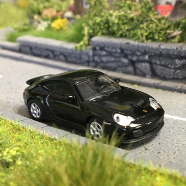 Porsche 911 (996) Turbo coupé, noir, 2000 - Minichamps 870068174 - 1/87