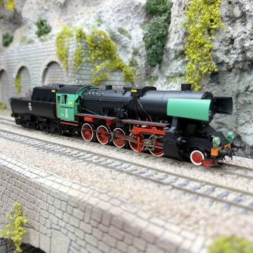 Locomotive à vapeur Ty2 208 (ex DRB, série 52), PKP, Ep. III et IV - ROCO 70111 - HO 1/87