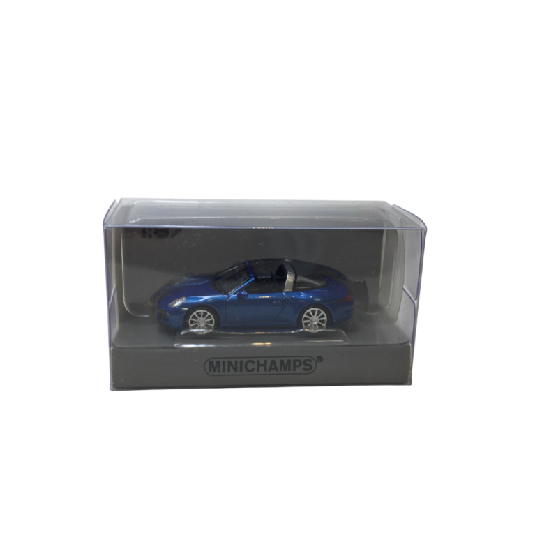 Porsche 911 (991) Targa, bleu métallisé, 2014 - Minichamps 870068042 - 1/87
