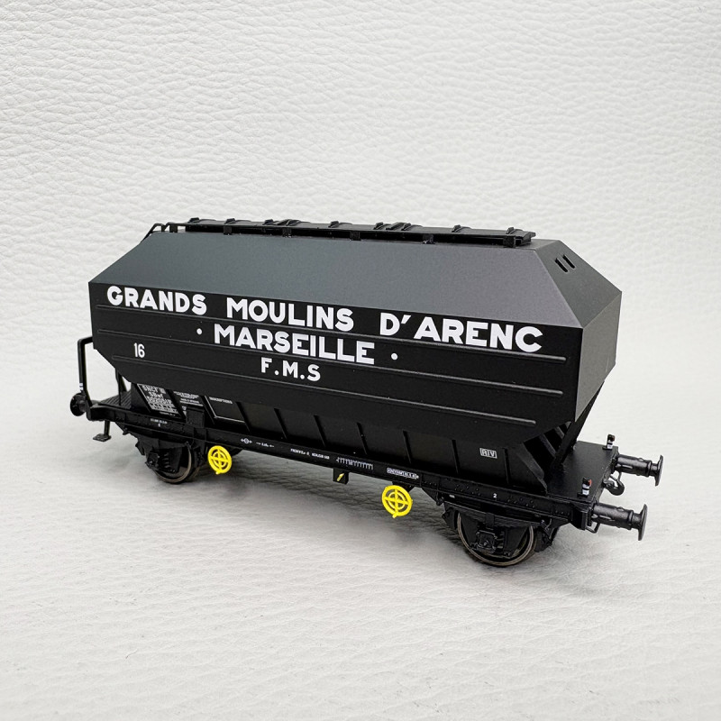Wagon céréalier Frangeco B, "Grand Moulin d'Arenc Marseille", SNCF - REE WB-894