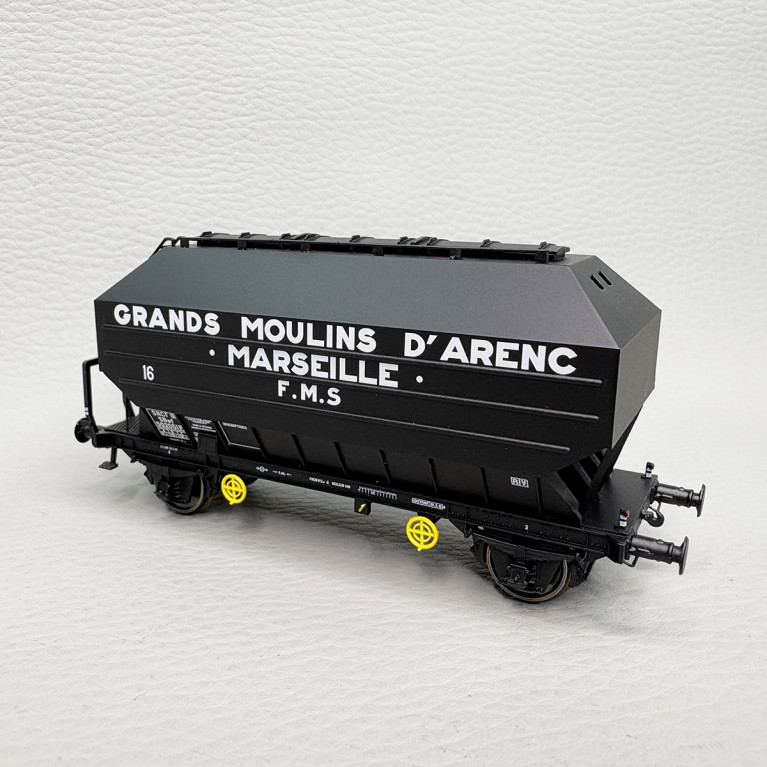 Wagon céréalier Frangeco B, "Grand Moulin d'Arenc Marseille", SNCF - REE WB-894