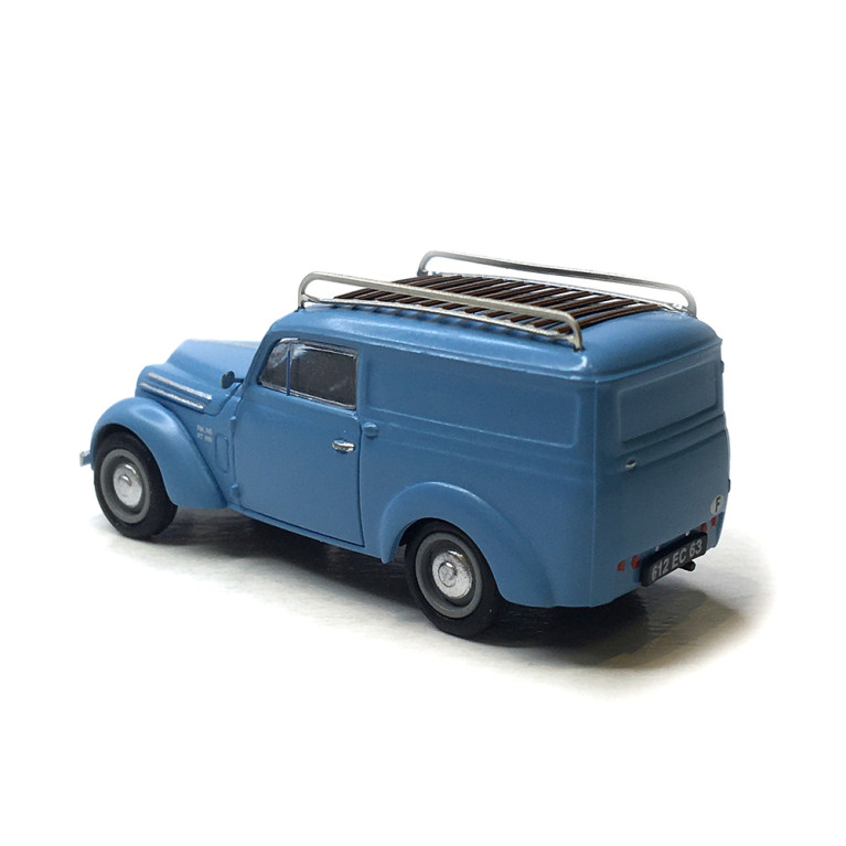 Renault Juvaquatre, tôlé bleu avec galerie, 1937 - Ree Modeles CB208 - HO 1/87