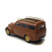 Renault Juvaquatre, break vitré marron avec galerie, 1937 - Ree Modeles CB210 - HO 1/87