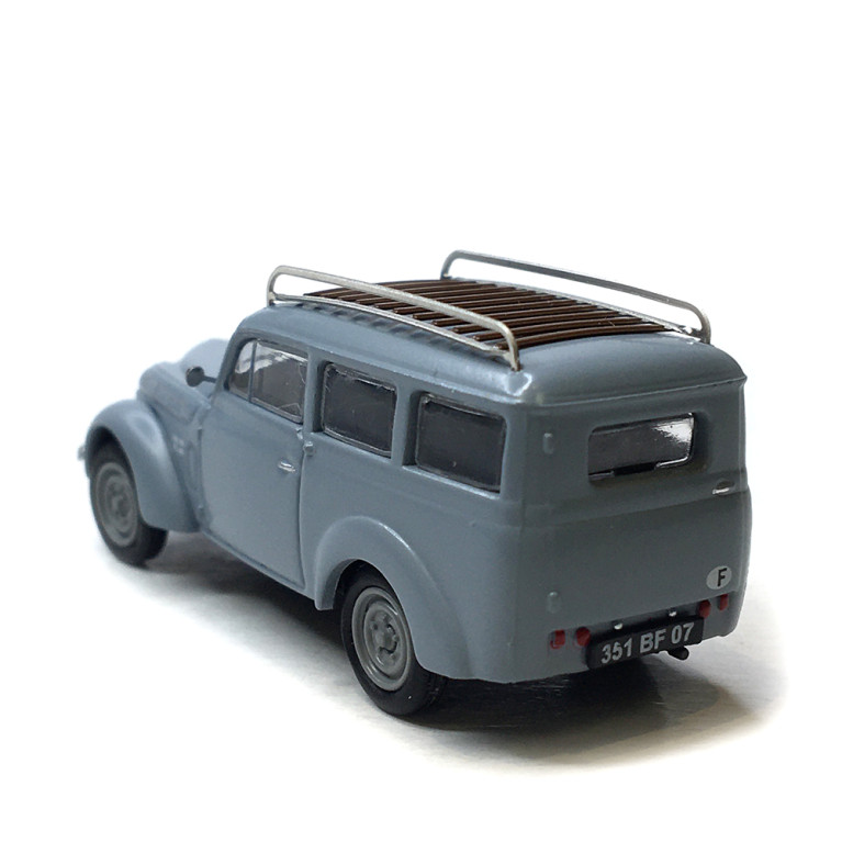 Renault Juvaquatre, break vitré grise avec galerie, 1937 - Ree Modeles CB211- HO 1/87