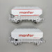 2 wagons céréaliers Frangeco B, "Monfer France", SNCFF - REE WB-896