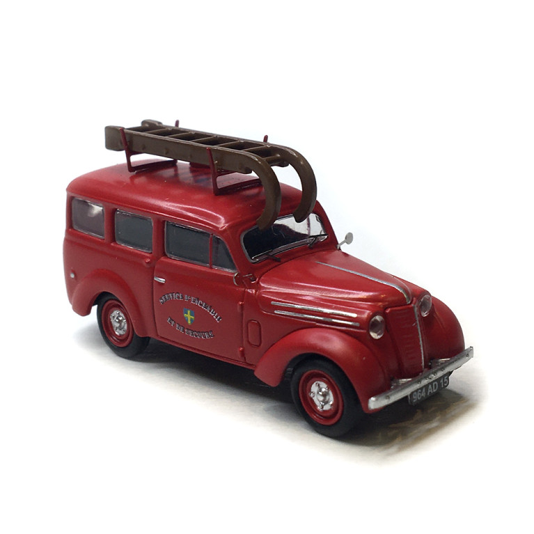 Renault Juvaquatre break vitré avec échelle (Pompier), 1937 - Ree Modeles CB204 - HO 1/87