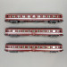 3 voitures UIC A9, 1CL, Le Capitole, SNCF - REE NW-155