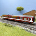 Voiture UIC Y A7D, mixte fourgon/1CL, ex-Le Capitole, bande de classe jaune, SNCF, Ep. IV - REE NW-342 - N 1/160