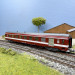 Voiture UIC Y A7D, mixte fourgon/1CL, ex-Le Capitole, bande supérieure blanche, SNCF, Ep. IV - REE NW-343 - N 1/160