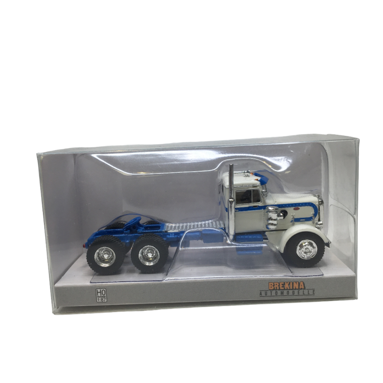 Peterbilt 281, blanc et bleu, 1955 - BREKINA 85761 - HO 1/87