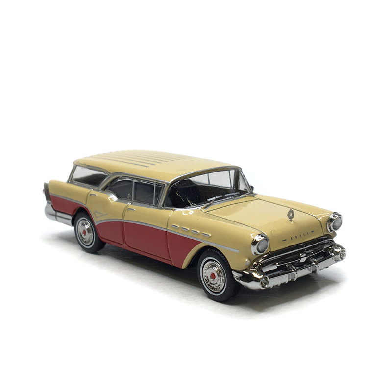 Buick Century caballero, beige et rouge, 1957 - BREKINA 18176 - HO 1/87