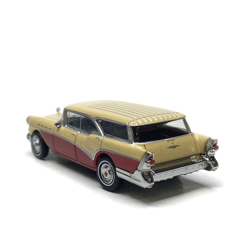 Buick Century caballero, beige et rouge, 1957 - BREKINA 18176 - HO 1/87