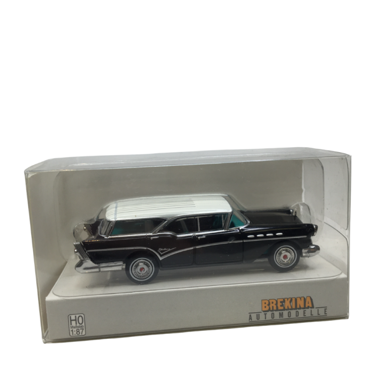 Buick Century caballero, noir et blanc, 1957 - BREKINA 18177 - HO 1/87