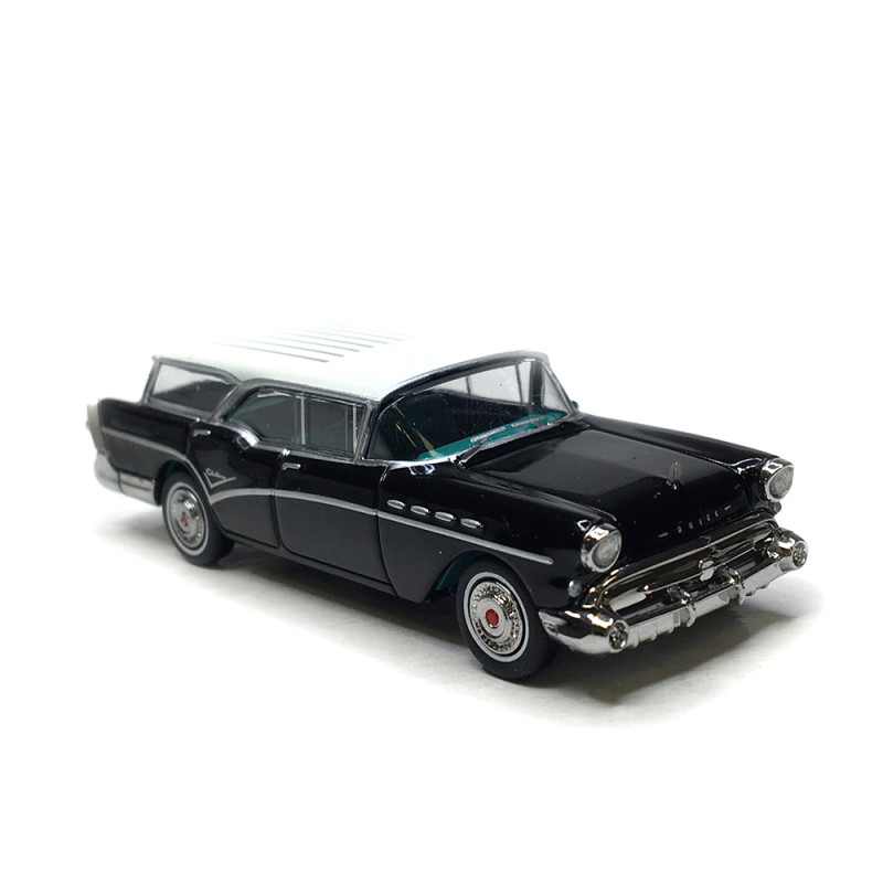 Buick Century caballero, noir et blanc, 1957 - BREKINA 18177 - HO 1/87