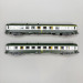 2 voitures UIC Y A4B5, mixte 1/2CL et B10 2CL, livrée C 160, SNCF - REE NW-260