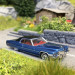 Cadillac coupé Deville, bleu et noir, 1972 - BREKINA 18128 - HO 1/87