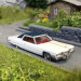 Cadillac coupé Deville, blanc et noir, 1972 - BREKINA 18129 - HO 1/87