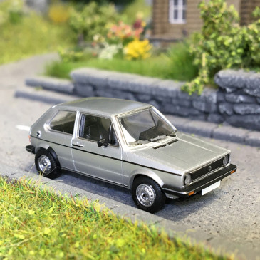 Volkswagen golf I, argent, 1980 - PCX 870524 - HO 1/87