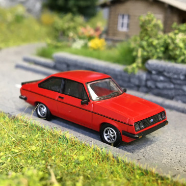 Ford Escort MK II RS 2000, rouge, 1977 - PCX 870720 - HO 1/87
