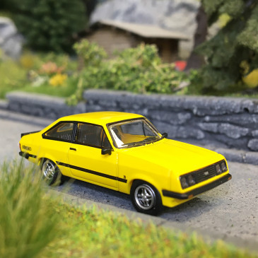 Ford Escort MK II RS 2000, jaune, 1977 - PCX 870721 - HO 1/87