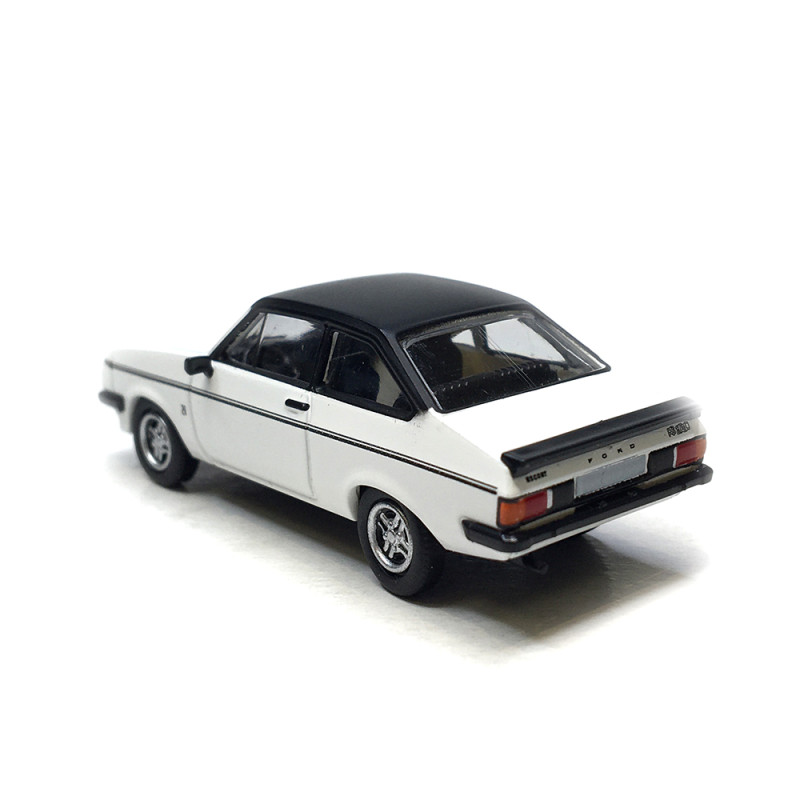 Ford Escort MK II RS 2000, blanc et noir, 1977 - PCX 870722 - HO 1/87