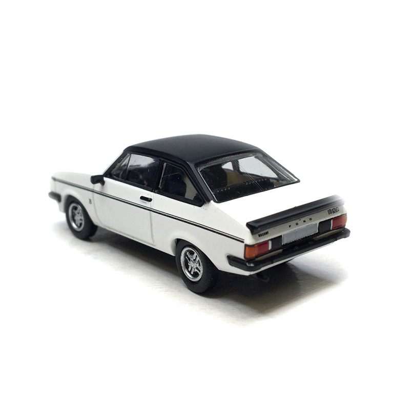 Ford Escort MK II RS 2000, blanc et noir, 1977 - PCX 870722 - HO 1/87