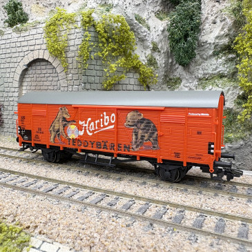 Wagon couvert type Gl 22, "Haribo", DB, Ep. III - MARKLIN 46384 - HO 1/87