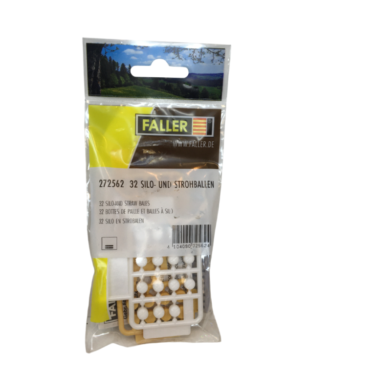 32 Bottes de paille et balles à silo - Faller 272562 - N 1/160