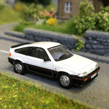 Honda CRX, blanc et noir, 1983 - PCX 870470 - HO 1/87
