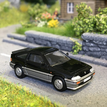 Honda CRX, noir et gris métallisé, 1983 - PCX 870471 - HO 1/87