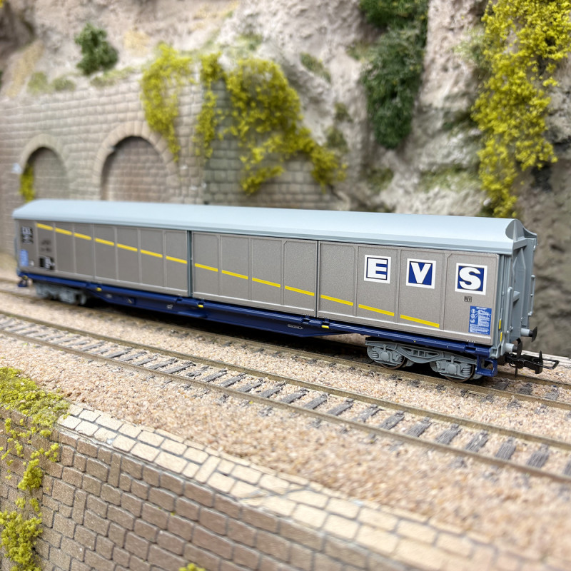 Wagon à parois coulissantes type Habils, "EVS", SNCF, Ep. IV - JOUEF HJ6300 - HO 1/87