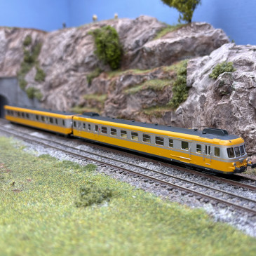 Automotrice diesel RGP II, XBD 2715 et XRAB 7701, SNCF, Ep. IV - ARNOLD HN2636 - N 1/160