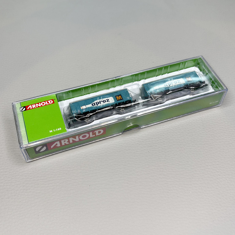 2 wagons couvert type Gs, 2 essieux, "APROZ", SBB - ARNOLD HN6683