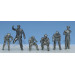 6 mécaniciens à peindre (métal blanc) - SAI 380 - HO 1/87