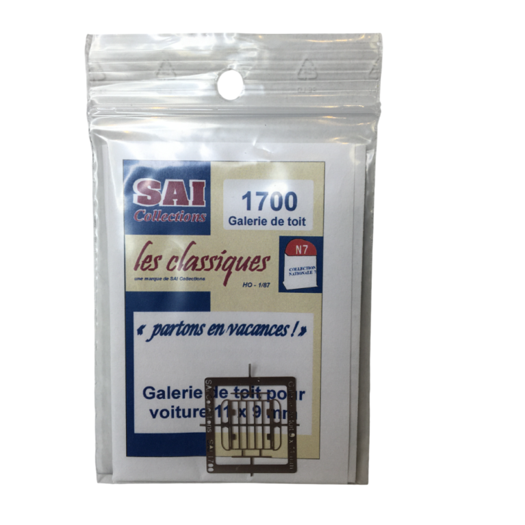 Galerie de toit pour voiture (11x9 mm) - SAI 1700 - HO 1/87