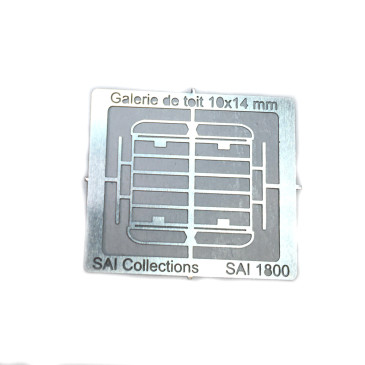 Galerie de toit pour voiture (14x10 mm) - SAI 1800 - HO 1/87