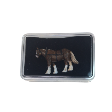 Cheval "Pascal" peint à la main par Geke - Van Petegem Scenary H0K42 - HO 1/87