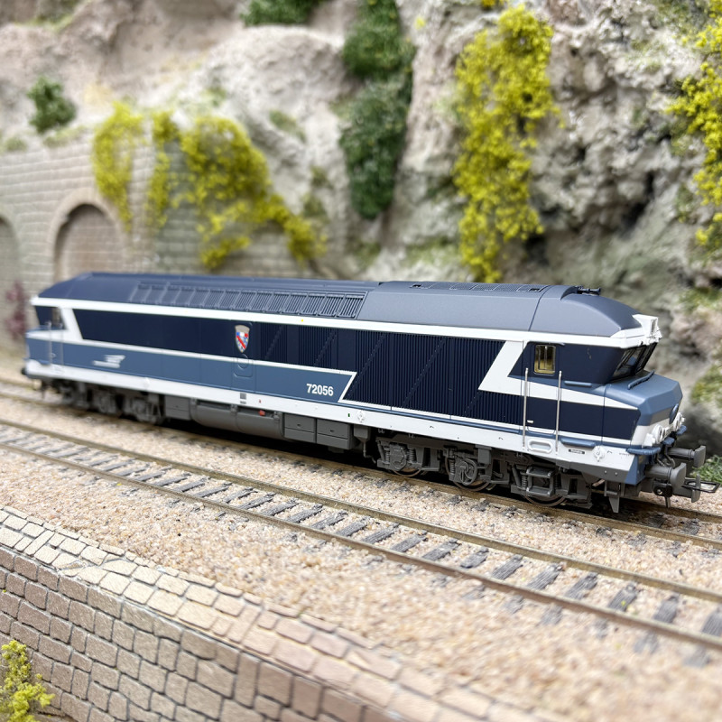 Locomotive diesel CC 72056, "La Bourboule", logo casquette, SNCF, Ep. V - JOUEF HJ2621 - HO 1/87