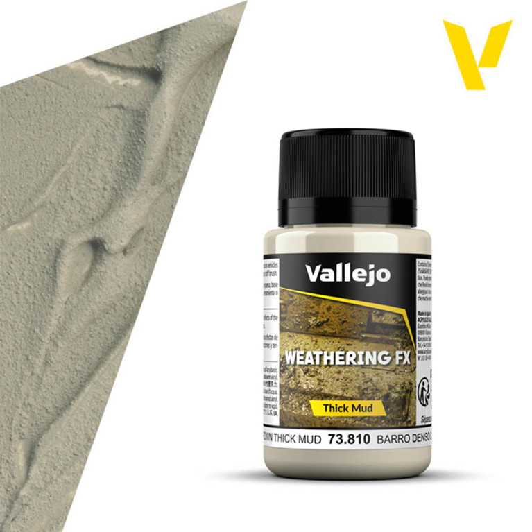 Boue épaisse claire - 40ml Weathering FX - VALLEJO 73.810 Boue épaisse claire - 40ml Weathering FX - VALLEJO 73.810