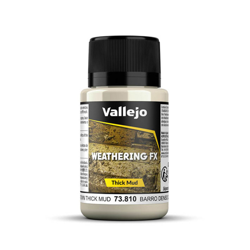 Boue épaisse claire - 40ml Weathering FX - VALLEJO 73.810 Boue épaisse claire - 40ml Weathering FX - VALLEJO 73.810