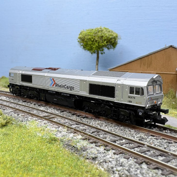 Locomotive diesel Classe 66, DE670, RheinCargo, Ep. VI  - KATO 17751-G - N 1/160