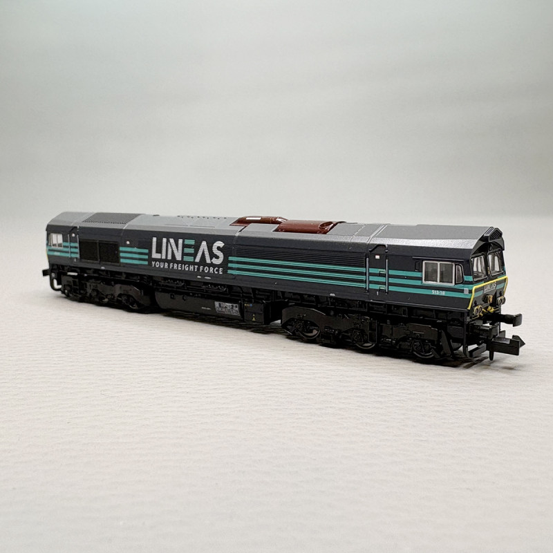Locomotive diesel Classe 66, 513-10, Lineas  - KATO 17751-H